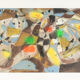 Fragmentation colorée, Gouache sur papier épais, 81 x 61 cm