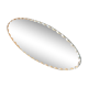 Bevelled oval mirror 25x10cm