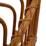 Tripod Rattan easy chair by Dirk van Sliedregt Rohe Noordwolde 1960 in the Netherlands