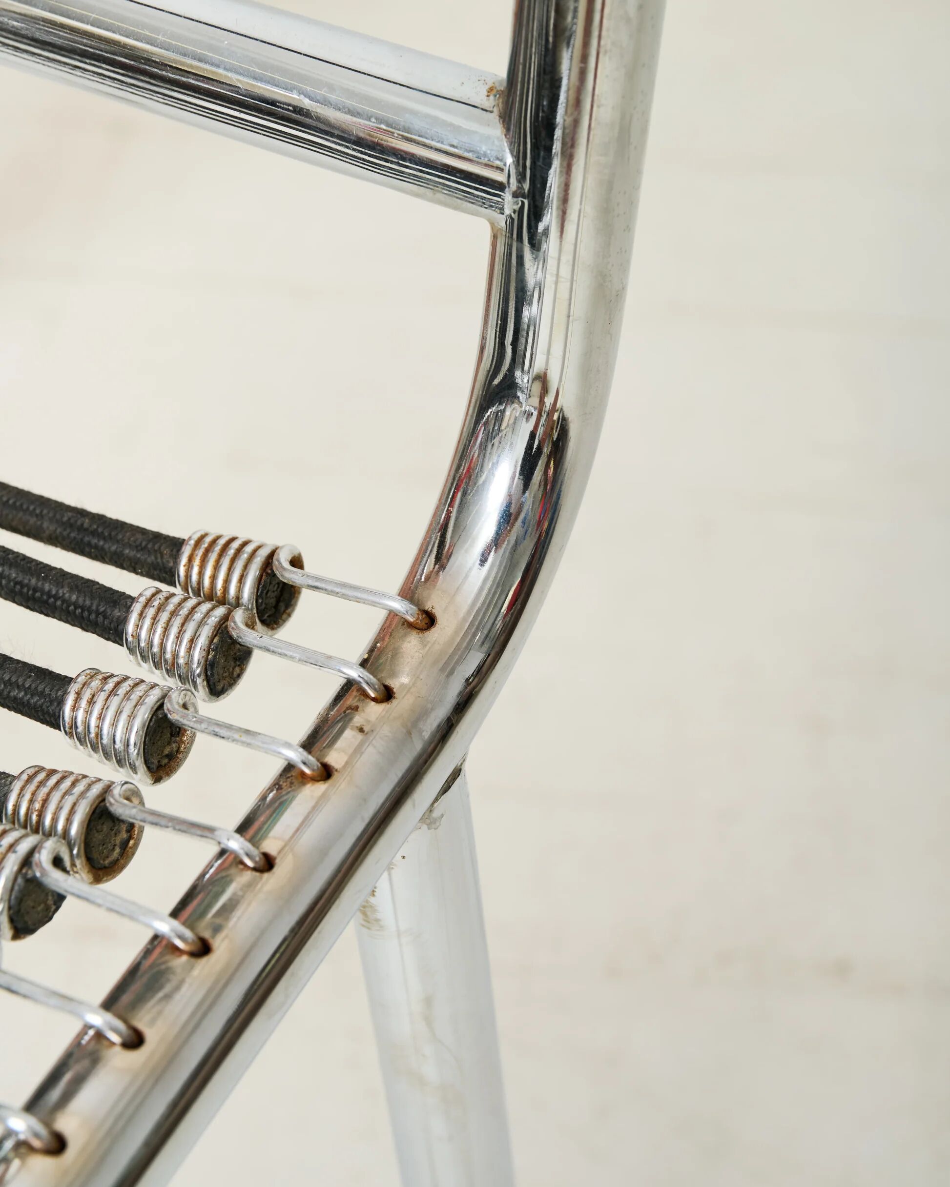 Pair of chrome chairs "Sandow" (1 of 3), René Herbst, 1980s