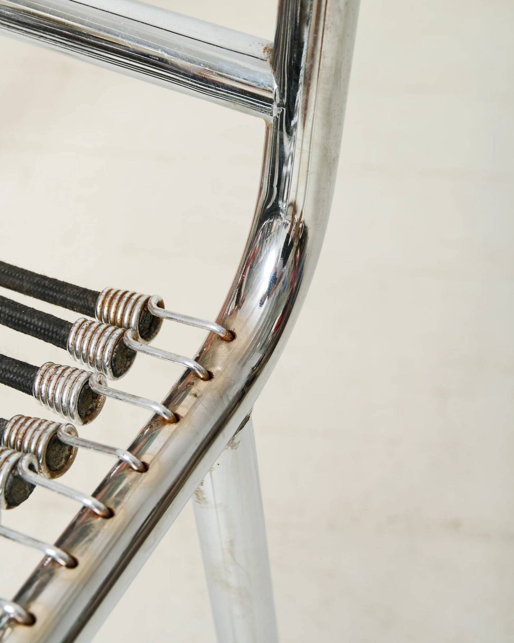 Pair of chrome chairs "Sandow" (1 of 3), René Herbst, 1980s