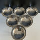 Set of 6 vintage stainless steel ice cream bowls