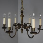 Vintage six-arm chandelier, 1970's.