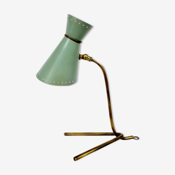 Lampe de table orientable en laiton Stilnovo du milieu du siècle à partir des années 50
