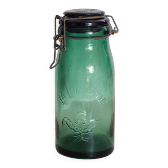 Bottle jar 1L La Lorraine with the thistle in pattern