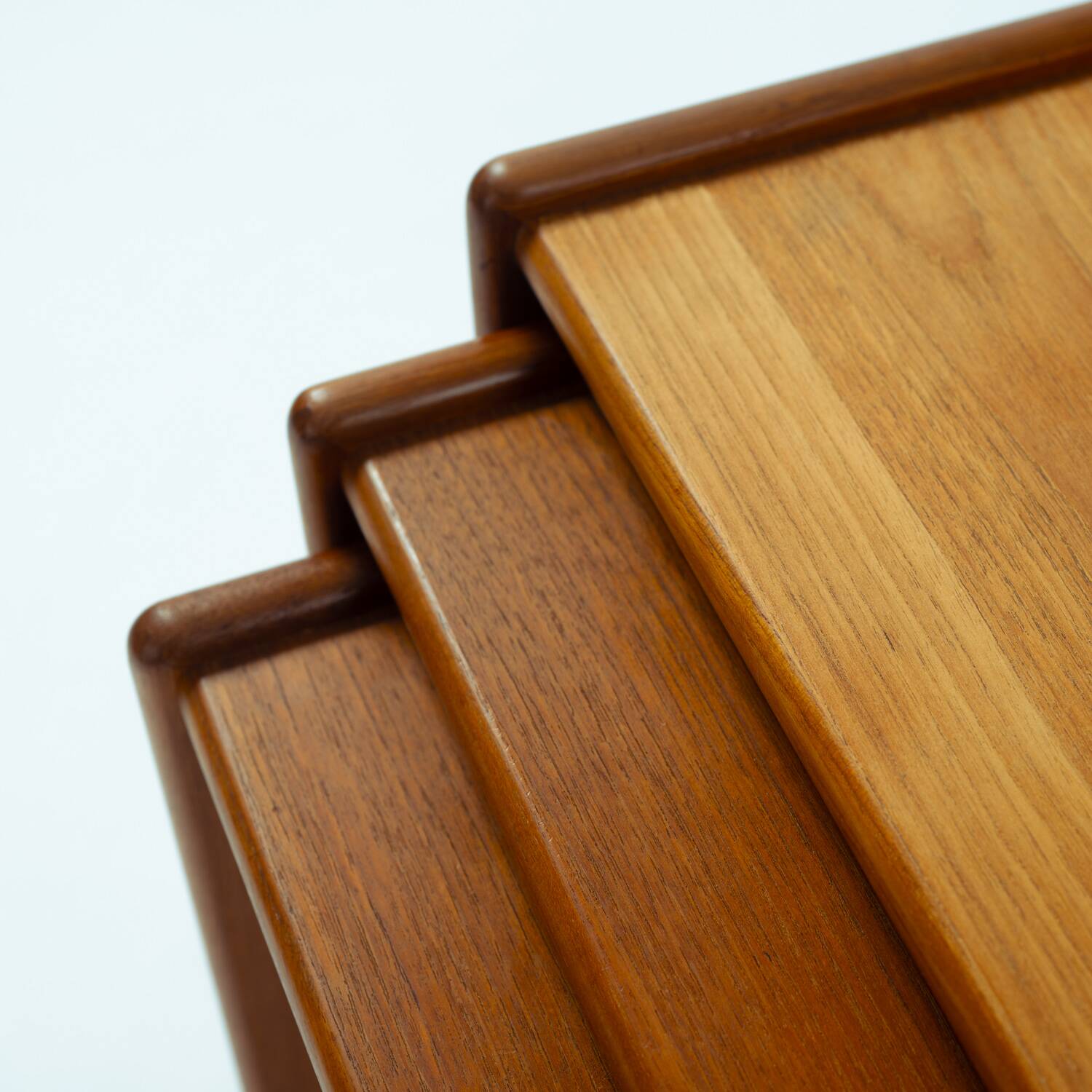 Danish teak mid century modern nesting tables Salin, Nyborg, Denmark 1960s