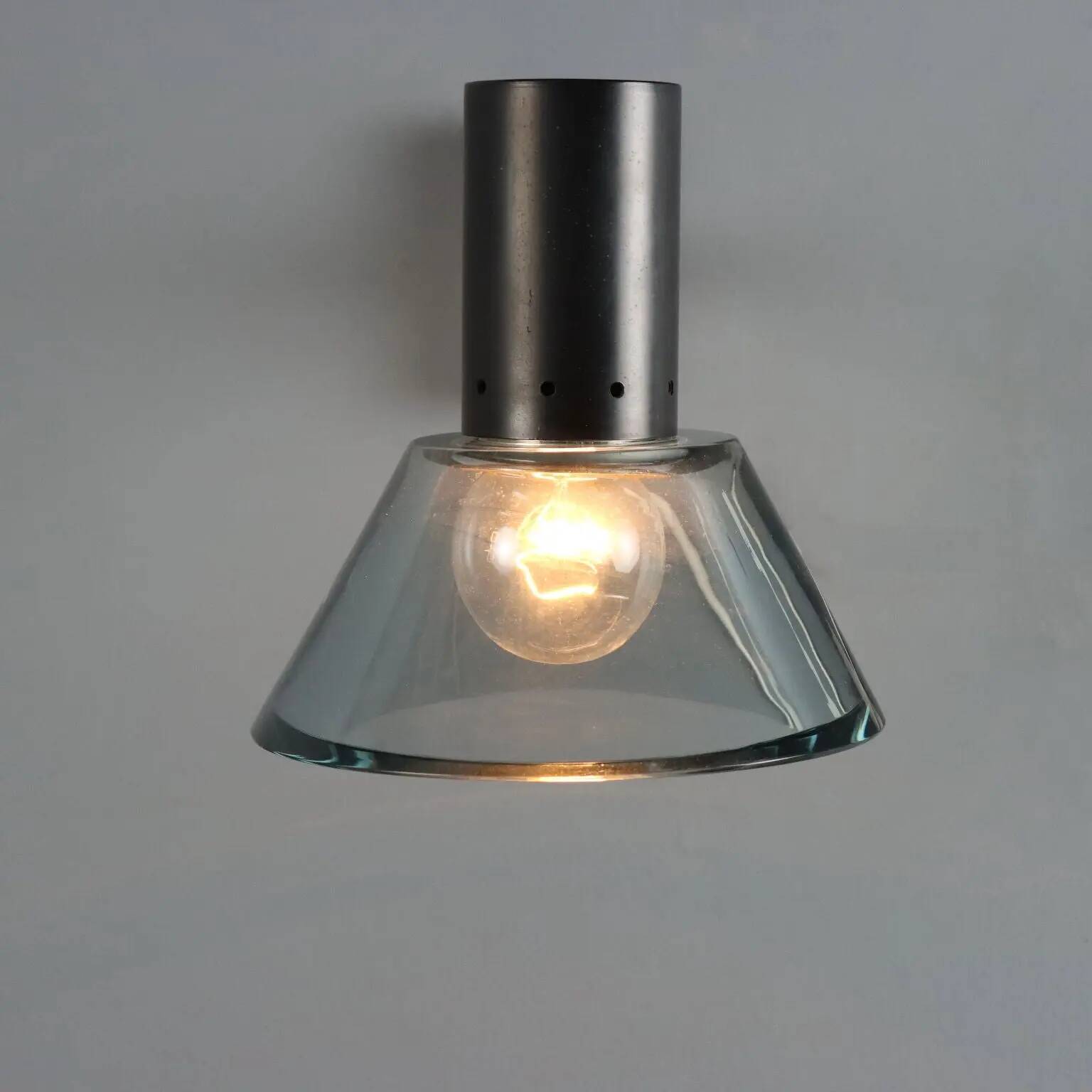 Vintage Murano glass wall sconces, Italian design, 20th century.