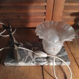 Bedside lamp desk marble statuette cervid marble regulates dp 1122301