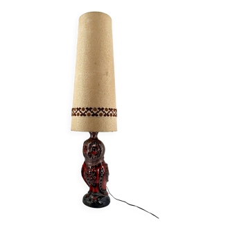 Important ceramic lamp / floor lamp, Owl, by Walter Gerhards