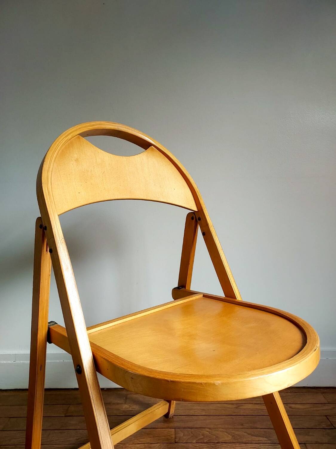 Vintage folding chair by OTK model 23, 1950s