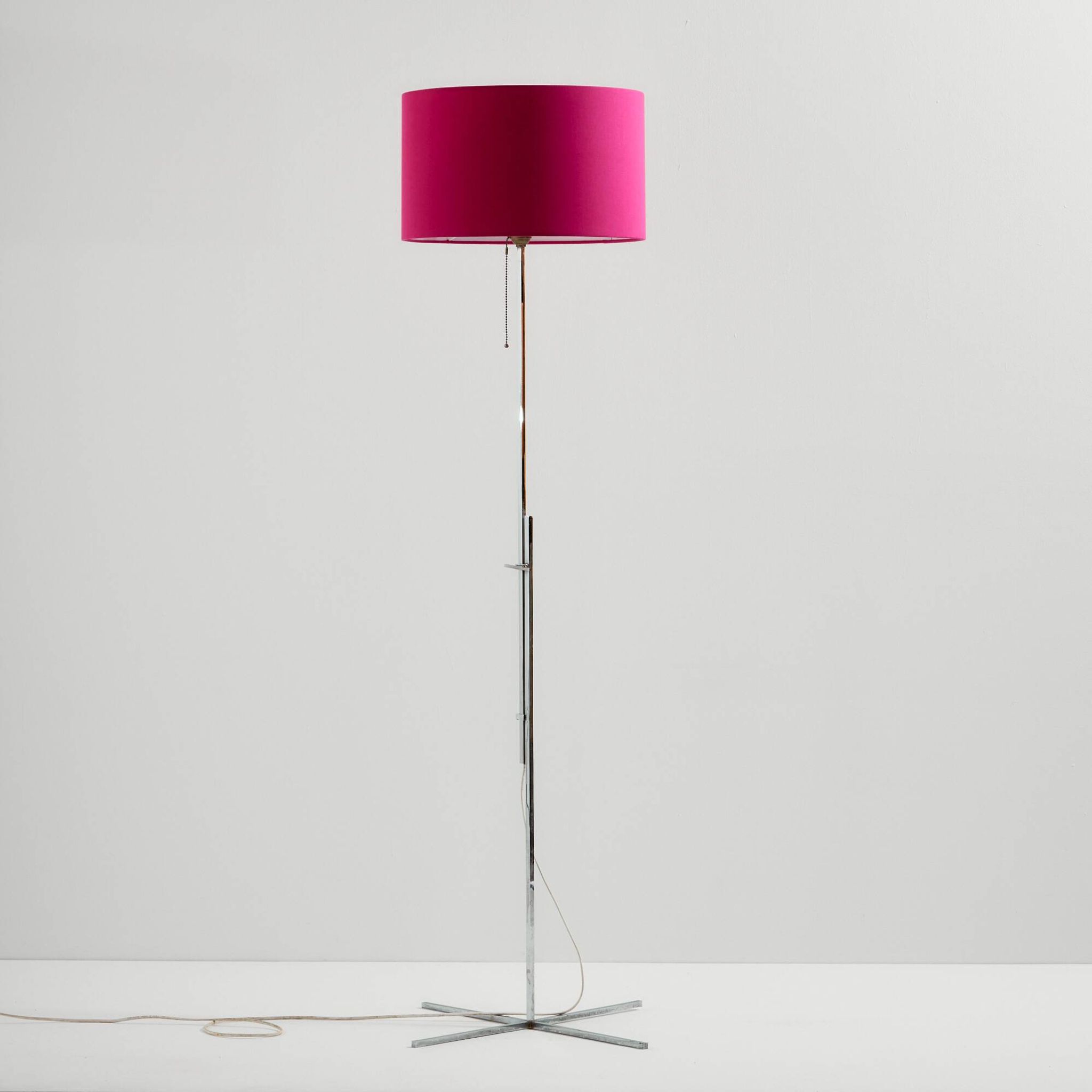 Lampadaire chromé