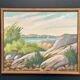 Original Swedish Oil On Canvas – “Coastal Landscape” By R. – Dated 1979 – Vintage & Framed – 50 × 42 Cm (19.7" × 16.5")