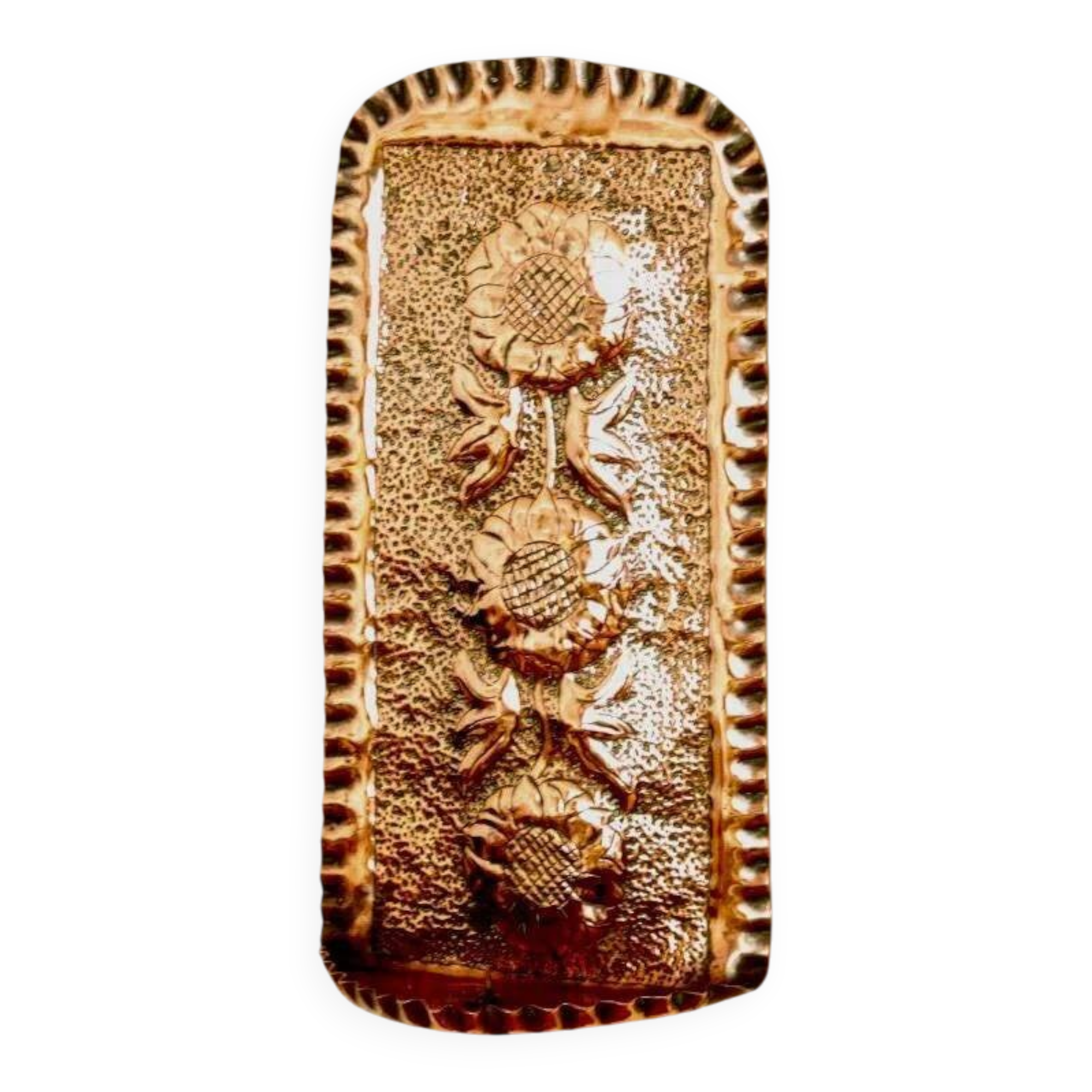 Single mid-century Swedish copper sconce