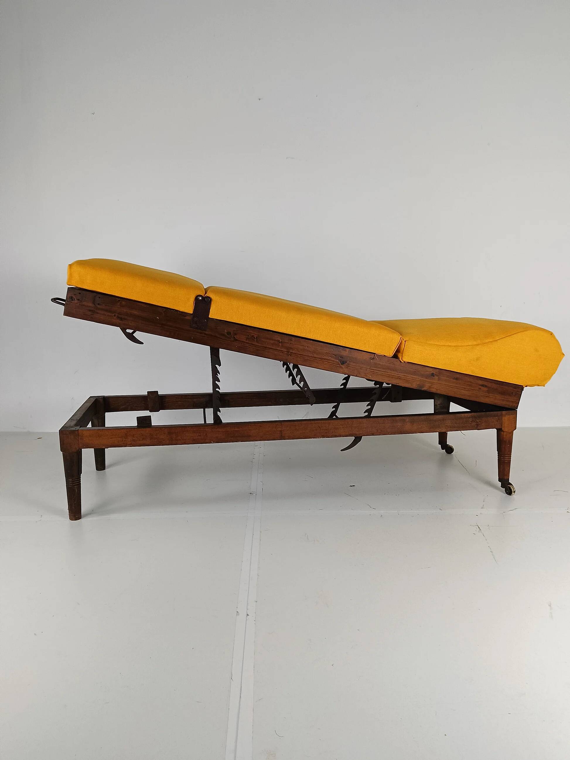 Antique English military hospital bed