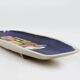 Mid-Century elongated glazed ceramic bowl, Belgium 1960s