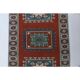 Vintage Turkish Hand-Knotted Wool Cotton Red Runner 110x193