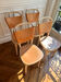 4 Gemla Vilda 3 dining chairs – Solid beech and natural leather – Sweden