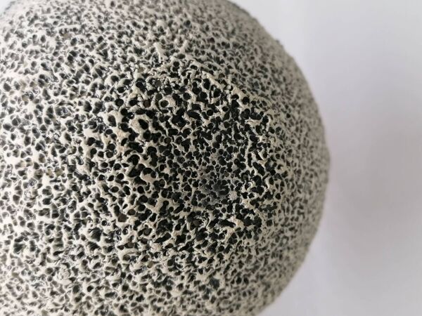 Vide poche en pierre de lave émaillée verte – Italie années 70