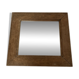 Old mirror, wooden frame