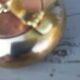 brass and copper navy ink ashtray
