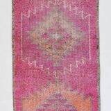 3x10 Oriental Pink Wool Turkish Runner Rug, 89x295Cm SK 18196