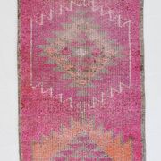 3x10 Oriental Pink Wool Turkish Runner Rug, 89x295Cm SK 18196