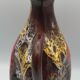 Ceramic bottle of vallauris polychrome enamel 25 cm