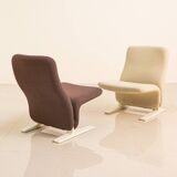 Pair of F780 "Concorde" armchairs by Pierre Paulin for Artifort 80's
