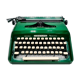 Machine à écrire Remington Concord vert anglais révisée ruban neuf