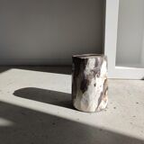Side table in petrified wood