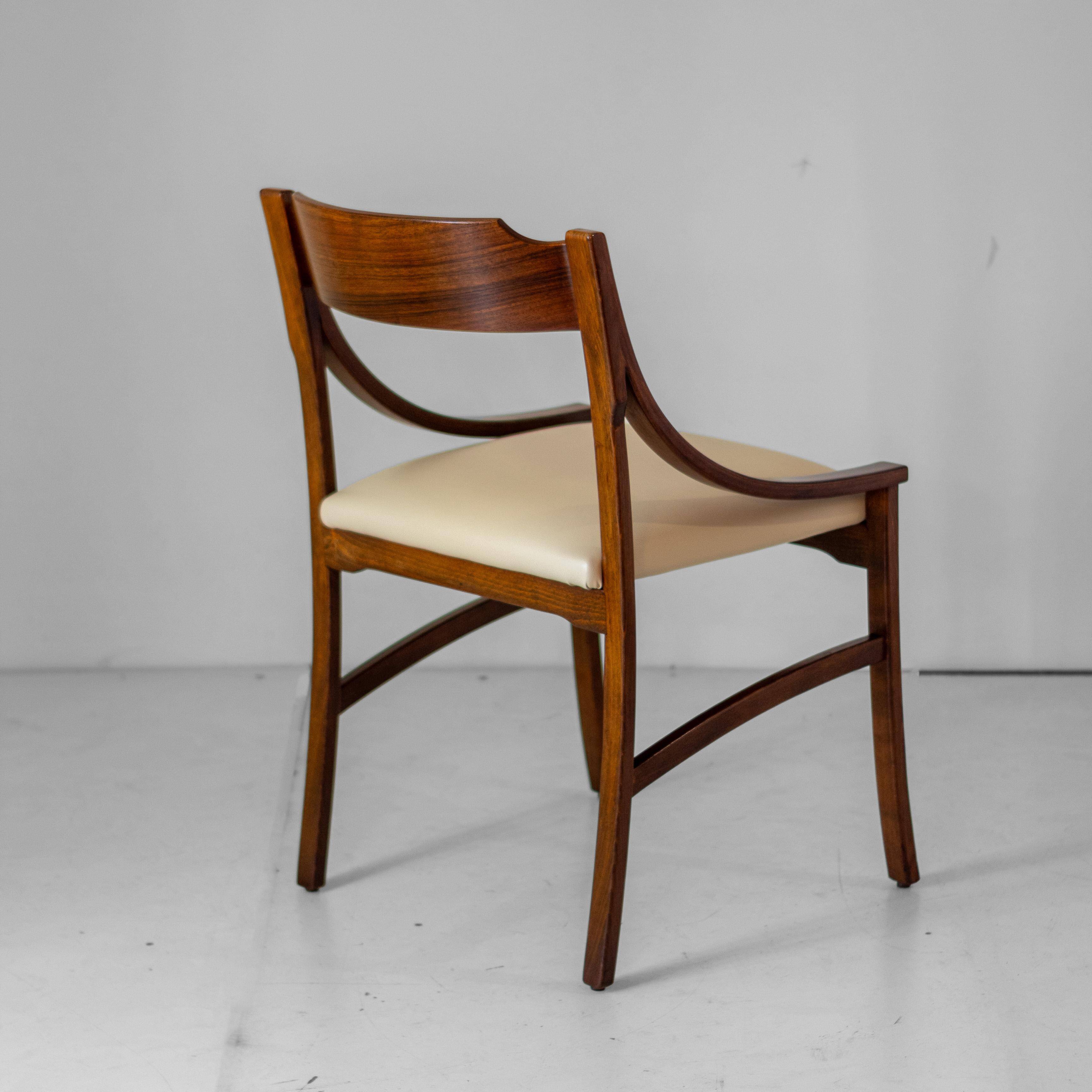 Mid-Century Modern Cavatorta Wood Dining Chairs, Italy 1960s