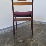 Set of six vintage teak dining chairs