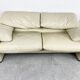 Leather Maralunga sofa by Vico Magistretti for Cassina