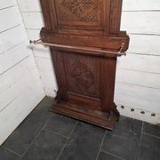 Antique coat rack in solid oak