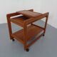 Large teak bar cart from Tarm Stole Møbelfabrik, Denmark, 1960s.