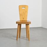 Pair of high-backed chairs by Christian Durupt, Méribel 1960