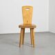 Pair of high-backed chairs by Christian Durupt, Méribel 1960