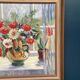 Original Danish Oil on Panel – “Flower Still Life” by Gerda Tougaard