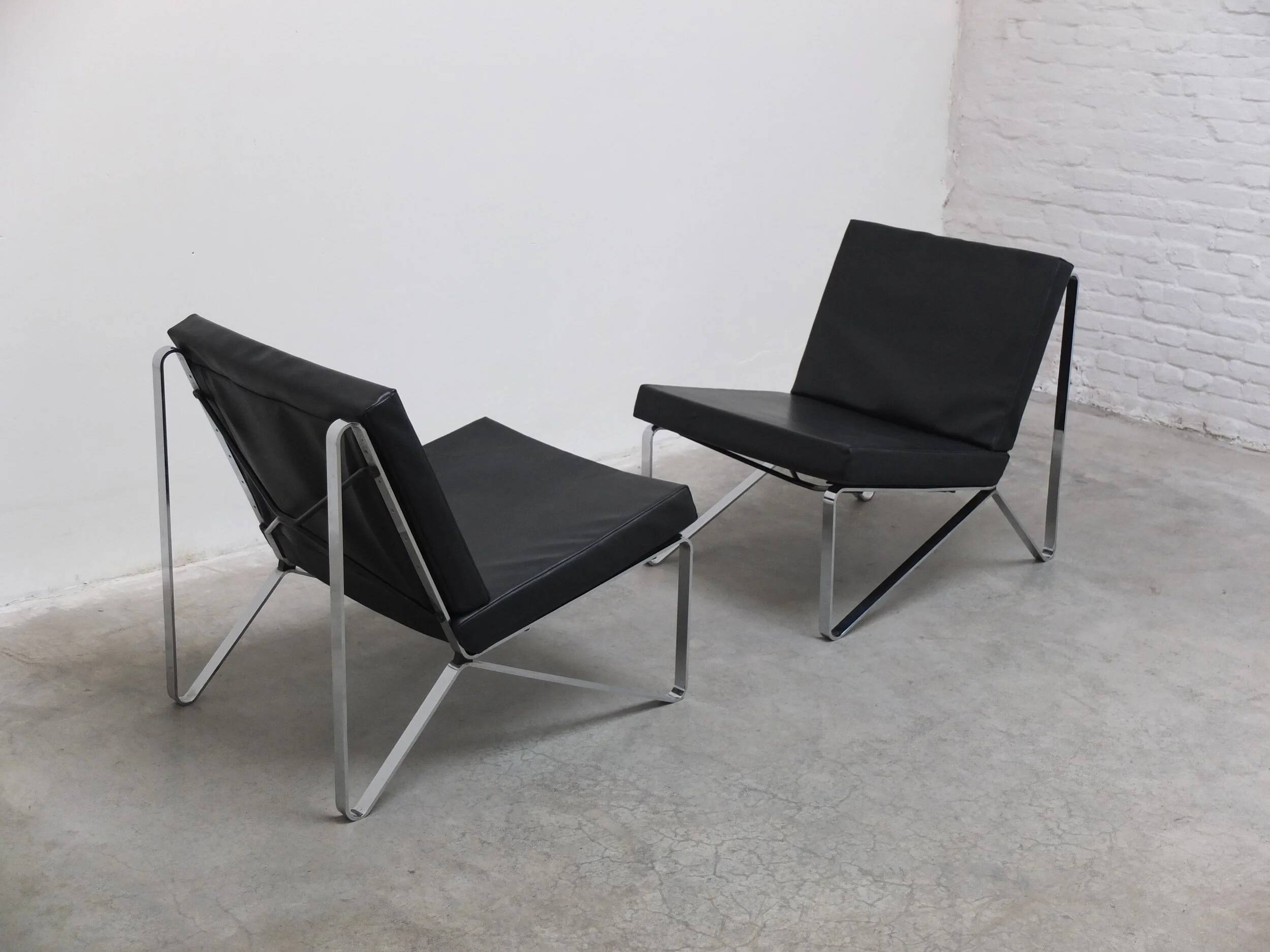 Pair of easy chairs by Hartmut Lohmeyer for Mauser Werke Waldeck, 1957
