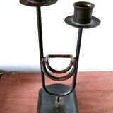 Large brutalist candle holder bottle holder design 60s