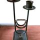 Large brutalist candle holder bottle holder design 60s