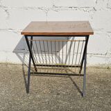 Mid-Century Magazin Rack- Phono Table-Side Table-wooden Console-60s