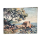 Painting painting Saint Tropez watercolor 1926