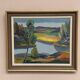 Original Swedish Oil on Panel - "Natural Landscape" by Frans Rase (1913-1994) - Signed - Vintage & Framed - 56 × 48 cm (22" × 18.9")