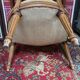 Pair of armchairs medallion Louis XV style, yellow velvet