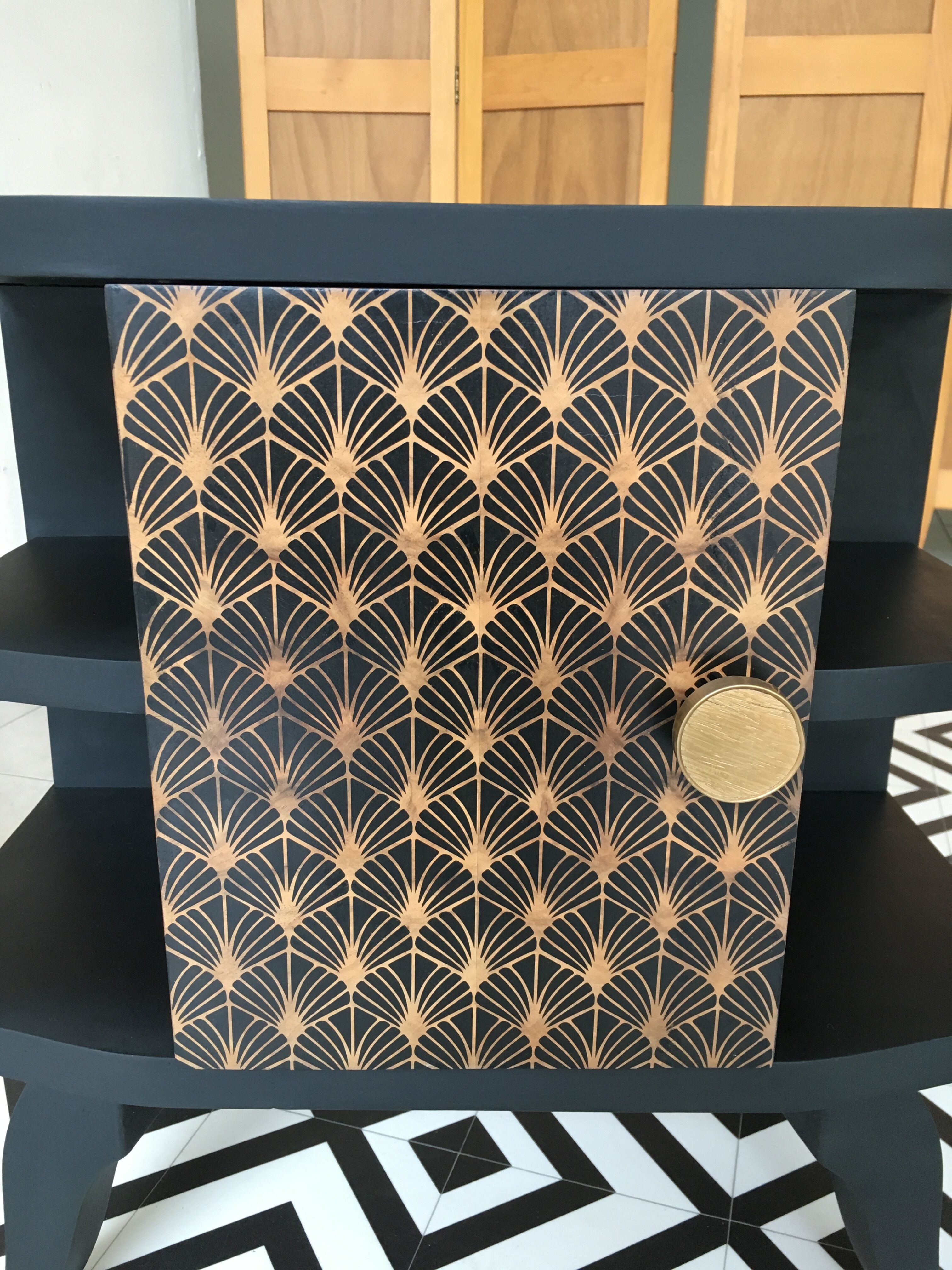 Pair of vintage bedside