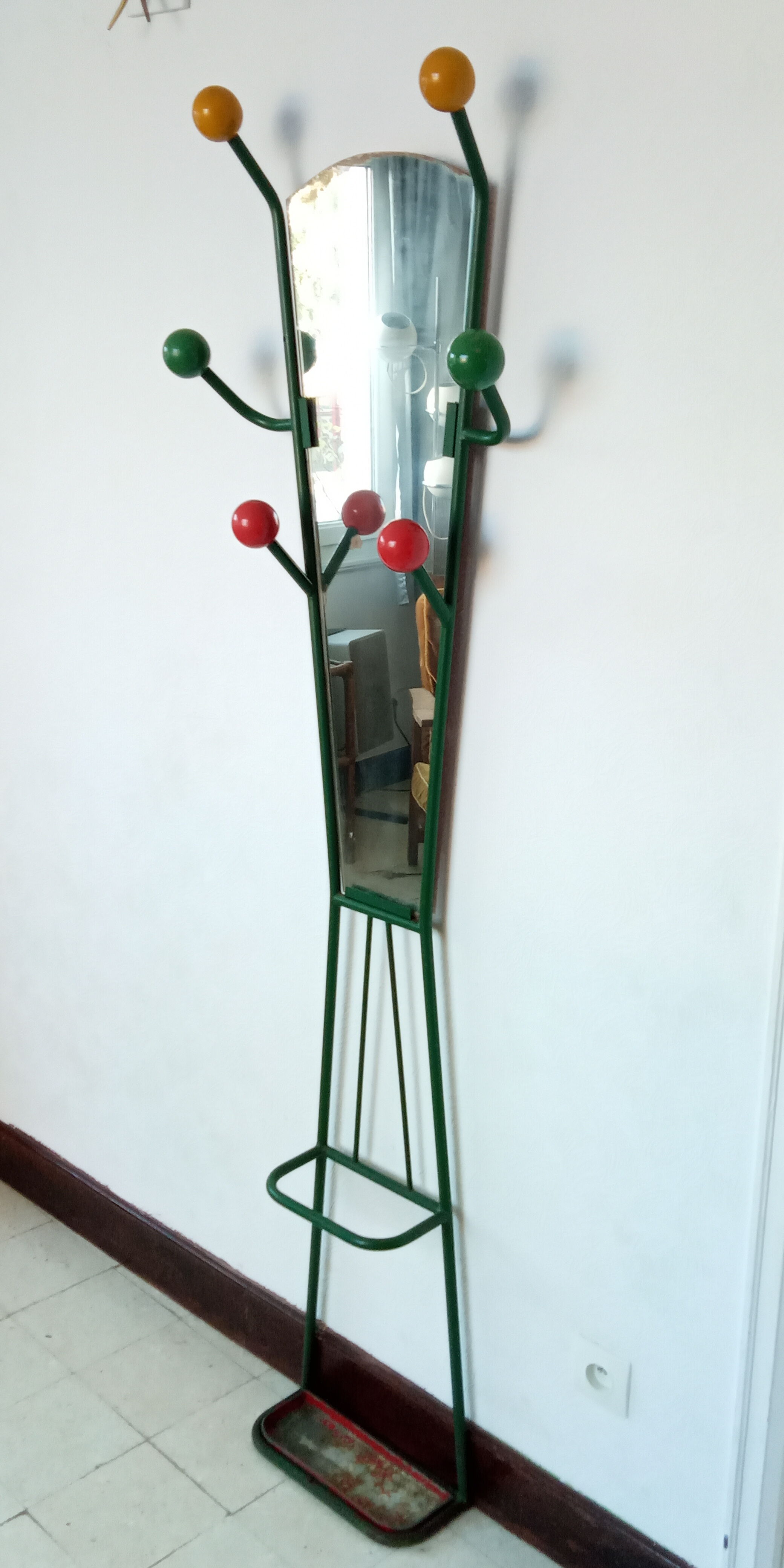 Coat rack wardrobe 50s