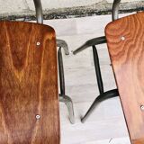 4 chairs Marko 60s gray base