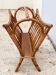 Porte-revue vintage rotin 1950