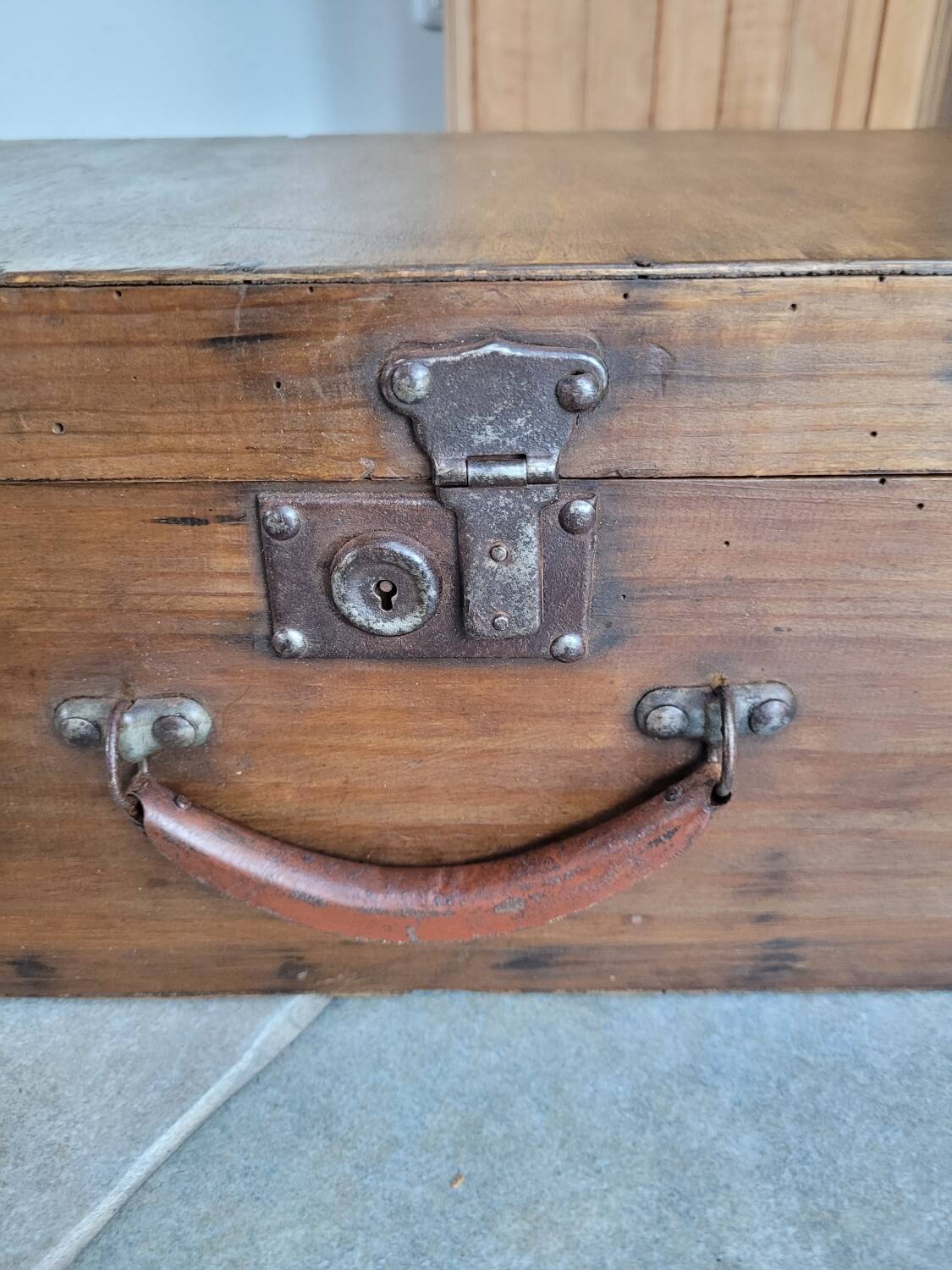 Old wooden trunk